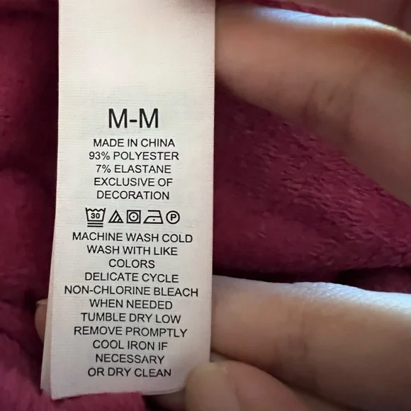 Kate Spade “Sparkle and Shine” Velour Burgundy Pajama Set
